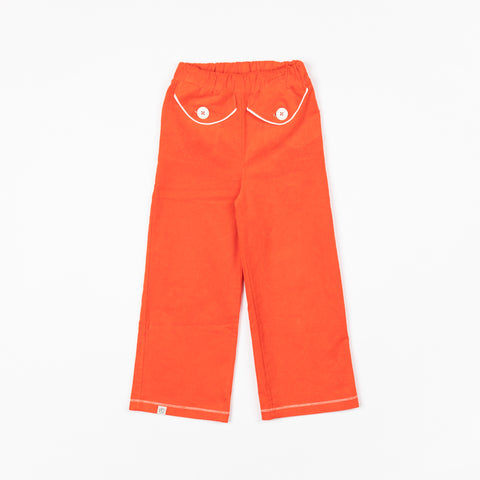 Spicy Orange Flower Power Pants