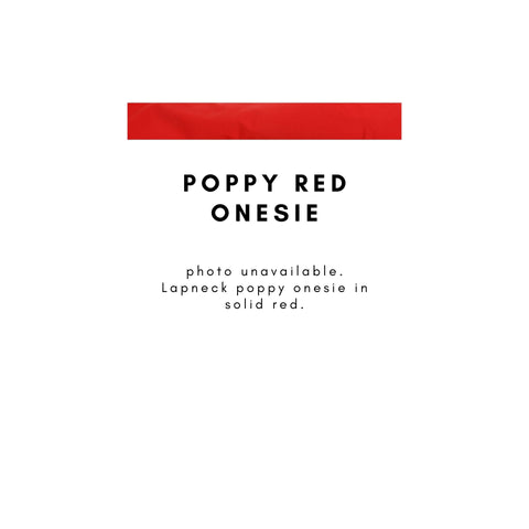 Poppy Red Onesie