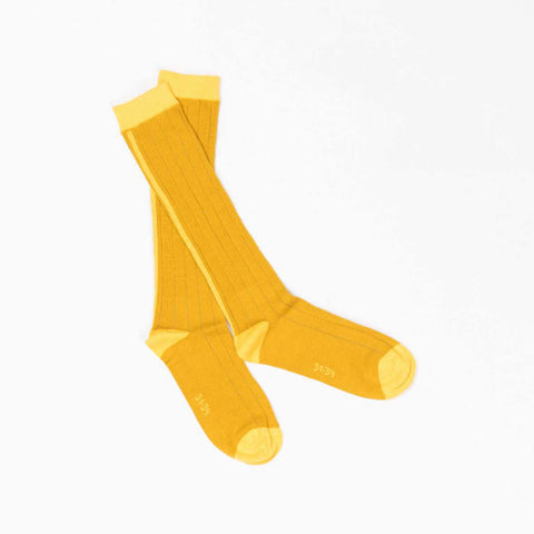 Bea Gold Knee Socks
