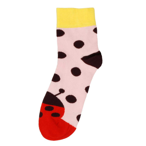 Ladybug Ankle Socks