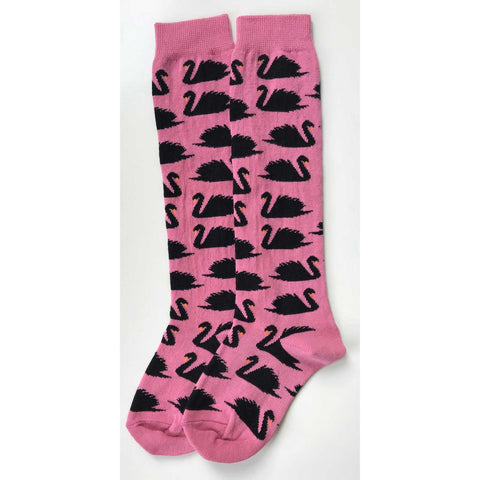 Swan Knee Socks