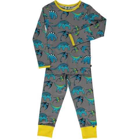 Grey Dinosaur Pajamas