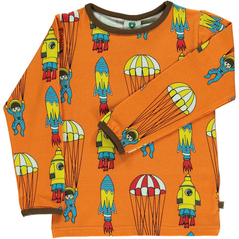 Orange Rocket Ship Shirt