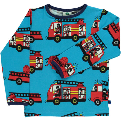NEW Blue Fire Truck Shirt