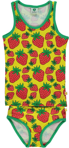Yellow Strawberry Underwear & Tank