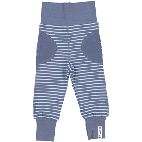 Soft Blue Striped Baby Bottoms
