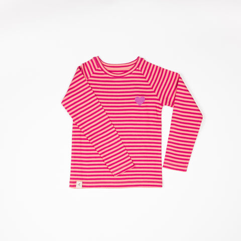 All You Need  Shirt- Small Stripes Strawberry Ice