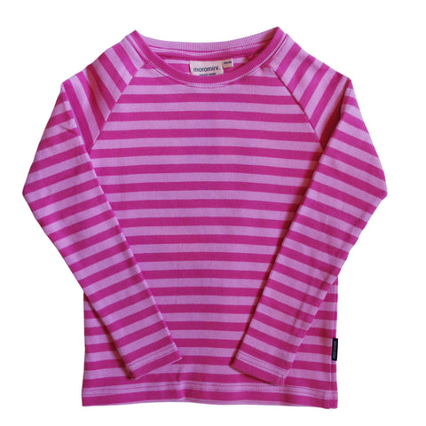 Raglan Long Sleeve Shirt - Purple and Pink