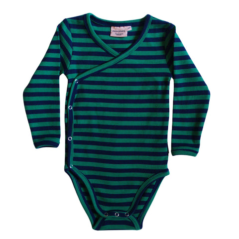Green and Blue Wrap Onesie