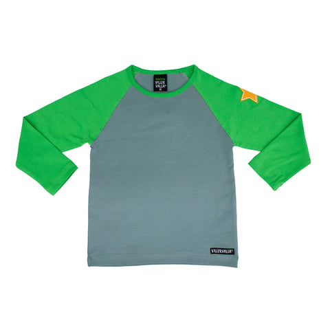Cement/Pea Long Sleeve Shirt