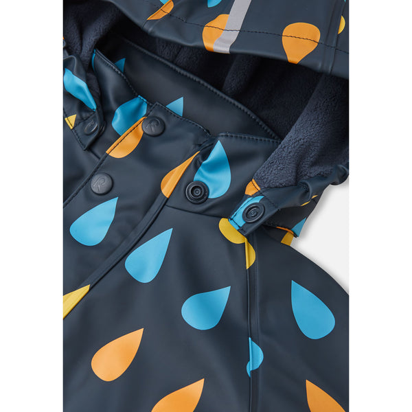 Koski Fleece Lined Raincoat - Aquatic