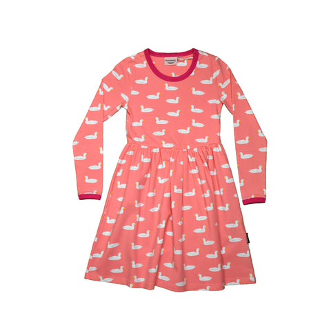 Pink Duck Twirly Dress