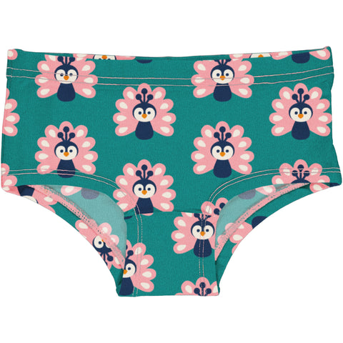 Teal Peacock Hipster Briefs