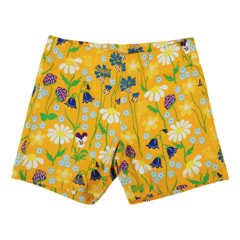 Midsummer Yellow Flower Shorts