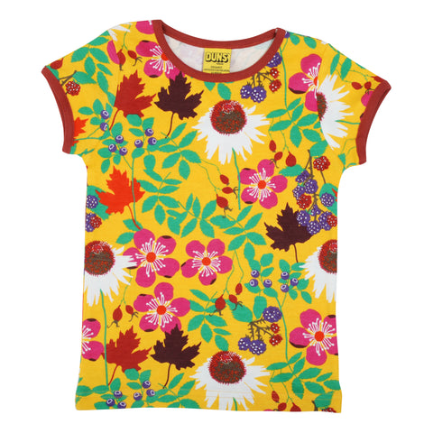 Autumn Flowers Yellow T-Shirt