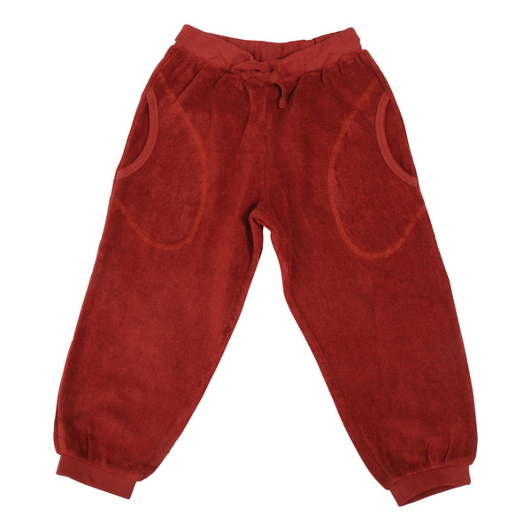 Brick Red Terry Pants