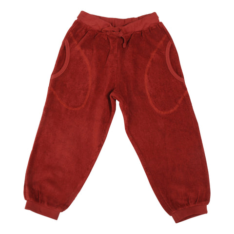 Brick Red Terry Pants