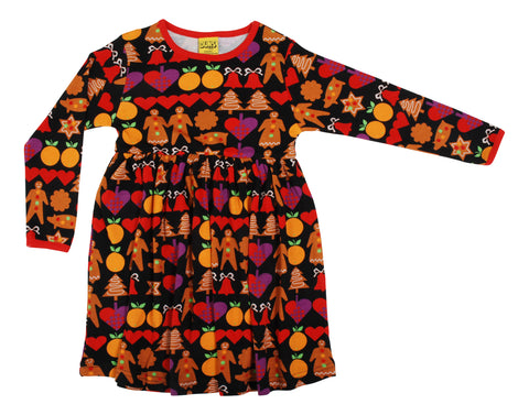 Holiday Gingerbread Twirly Dress