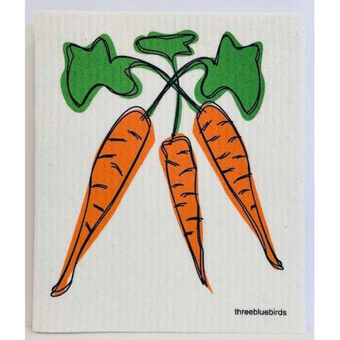 Carrots Swedish Dishcloth
