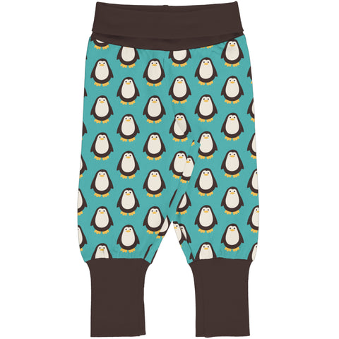 Teal Penguin Baby Bottoms