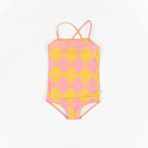 Grazia Pink & Yellow Swimsuit