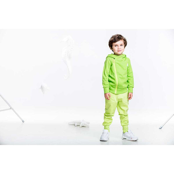 Lime Green College Baggy Pants