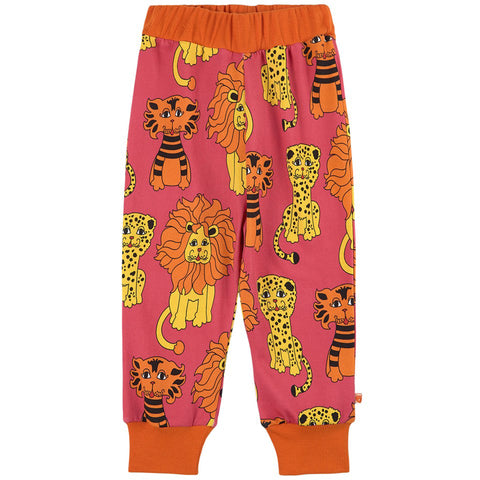 Pink Lion & Tiger Sweatpants