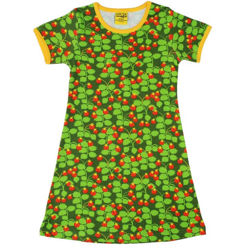 Short Sleeve Wild Strawberries Dress